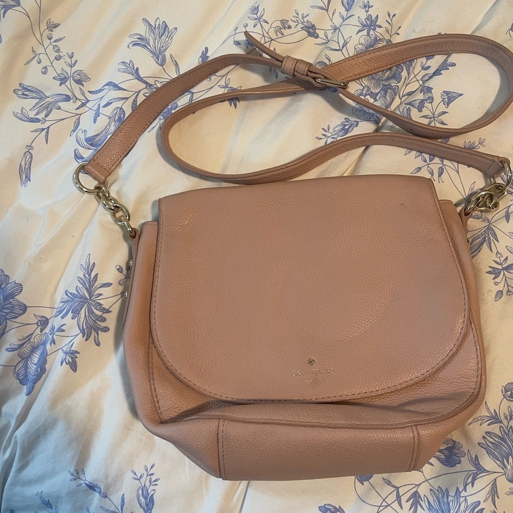Kate Spade Pink Crossbody Bag with Flap Closure